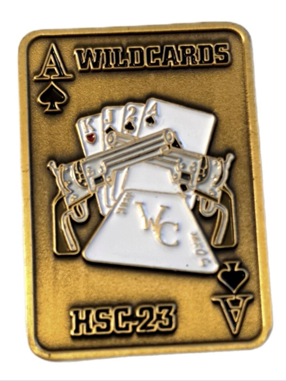 Wildcards HSC-23 Challenge Coin Helicopter   Sea Combat US Navy Collectible